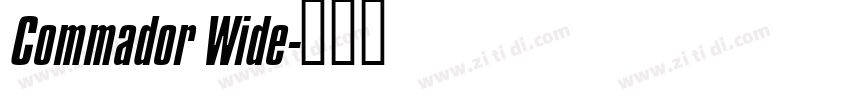 Commador Wide字体转换